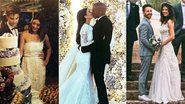 Reveja os vestidos de noivas elegantes de famosas que se casaram em 2014 - Foto-montagem