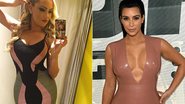 Ellen Rocche e Kim Kardashian - Getty Images/ Reprodução Instagram