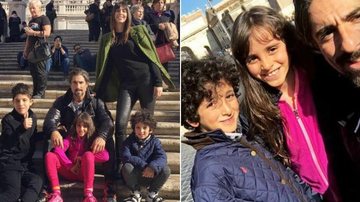 Em Roma, Marcos Mion curte viagem em família - Reprodução Instagram