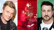Ex- 'N Sync Joey Fatone  beija Nick Carter em show do Backstreet Boys - Getty Images/Instagram