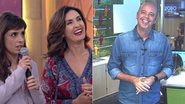 Maria Ribeiro, Fátima Bernardes e Alex Escobar - TV Globo/Reprodução
