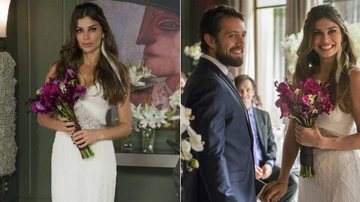 Confira o vestido de noiva de Lívia (Grazi Massafera) - Globo/Cesar Alves
