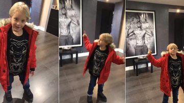 Davi Lucca, filho de Neymar Jr., imita famosa pose do pai - Instagram/Reprodução