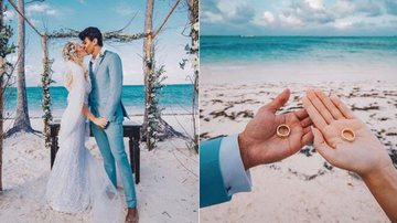 Alianças do casamento de Tata Estaniecki e Julio Cocielo - Reprodução / Instagram
