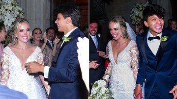 Tata Estaniecki e Júlio Cocielo se casam pela 2ª vez - Leo Franco / AgNews