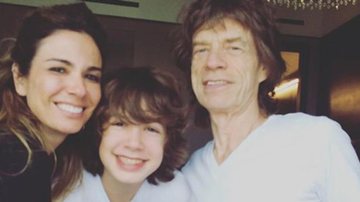 Luciana Gimenez, Lucas e Mick Jagger - Reprodução / Instagram