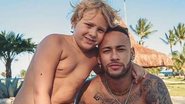 Neymar Jr. surge brincando com o filho, Davi Lucca - Reprodução/Instagram
