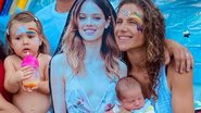 Laura Neiva posa com a mãe e os irmãos mais novinhos - Reprodução/Instagram