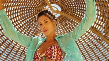 De biquíni vermelho, Lívia Andrade posa belíssima no Caribe - Foto/Instagram
