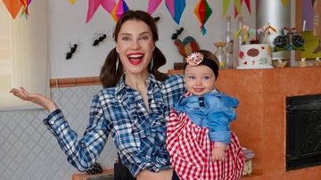 Júlia Pereira celebra sete meses da filha, Suzanne - Reprodução
