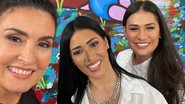 Fátima Bernardes posa com Simone e Simaria no 'Encontro' - Reprodução/Instagram