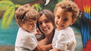 Atriz Giovanna Lancellotti se derrete pelos irmãos gêmeos, Lucca e Nasser - Reprodução/Instagram