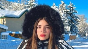 Gessica Kayane também apareceu esquiando em vídeo postado no feed - Reprodução/Instagram