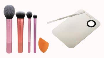 Esponja de maquiagem, aplicador de cílios postiços e outros itens para a rotina de beleza - Reprodução/Amazon